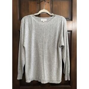 Bianco & Blu | Wool Cashmere Silk Italian Made Sweater Women’s Gray - sz Large